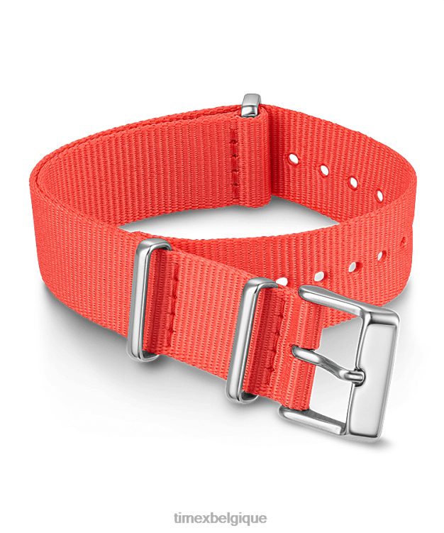 sangles | Timex unisexe Sangle double couche en tissu de 18 mm R2F20536 rose
