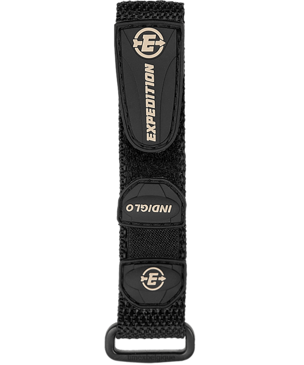 sangles | Timex unisexe Sangle à enroulement rapide en tissu de 14 mm R2F20522 noir