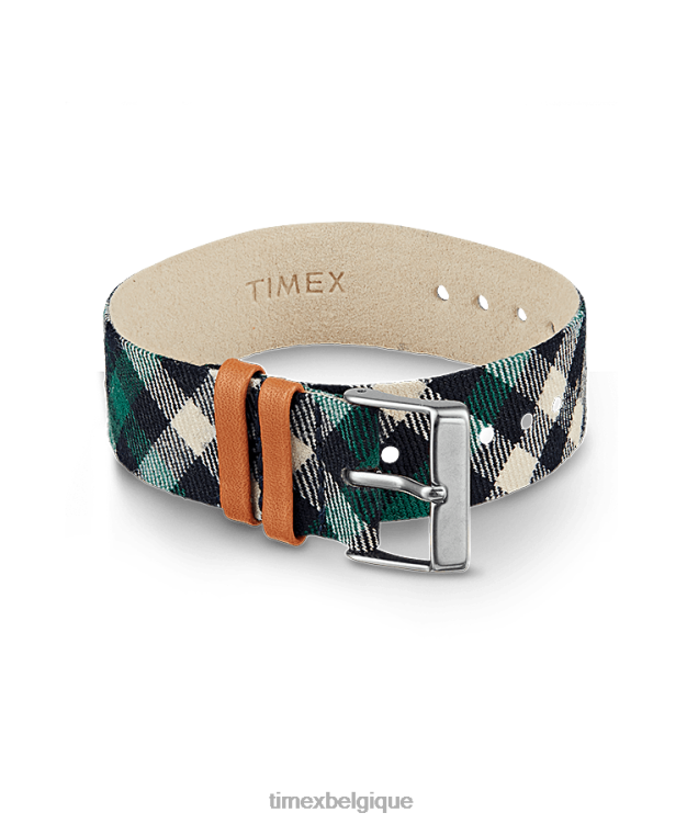 sangles | Timex unisexe Tissu simple couche de 20 mm R2F20535 vert