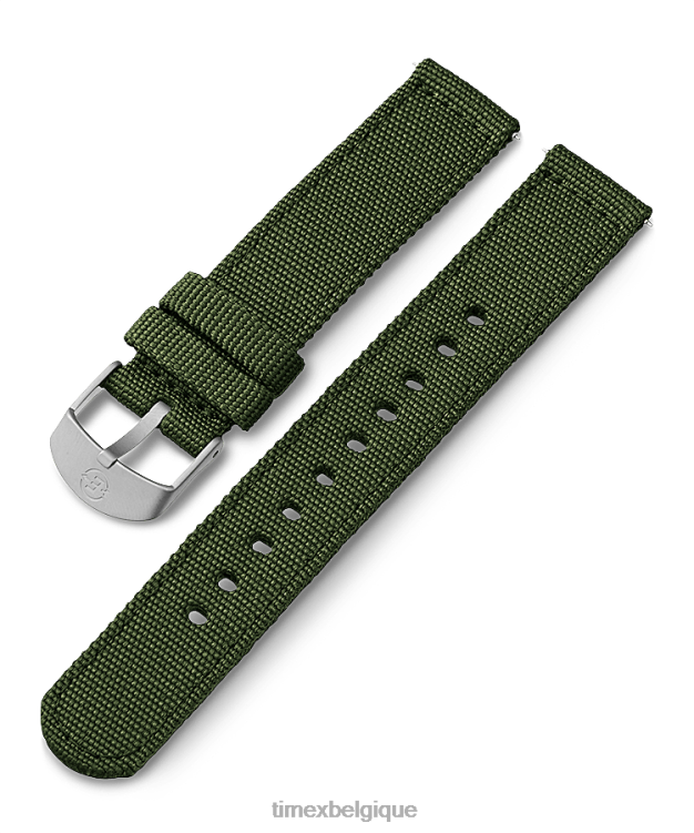 sangles | Timex unisexe bracelet en tissu de 18 mm R2F20533 vert