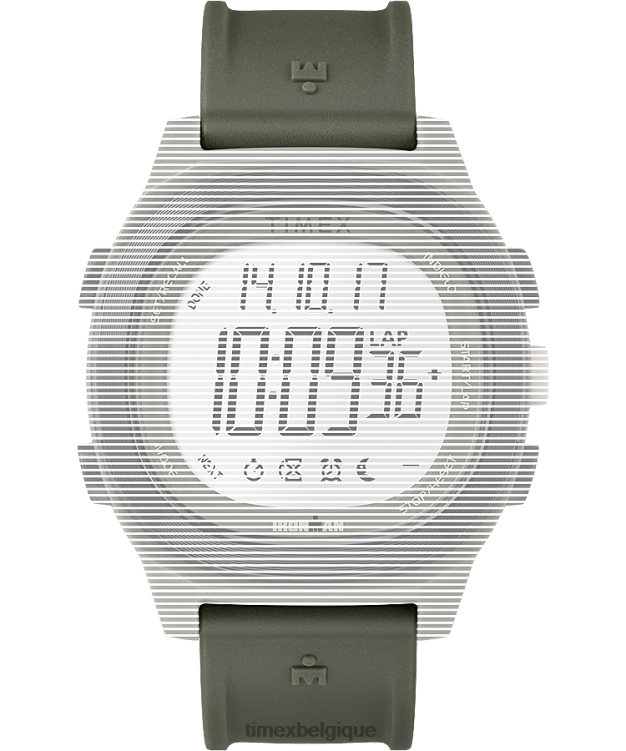 sangles | Timex unisexe bracelet de remplacement en résine mate de 20 mm pour Ironman Transit R2F20586 vert