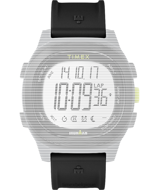sangles | Timex unisexe bracelet de remplacement en résine mate de 20 mm pour Ironman Transit R2F20648 noir