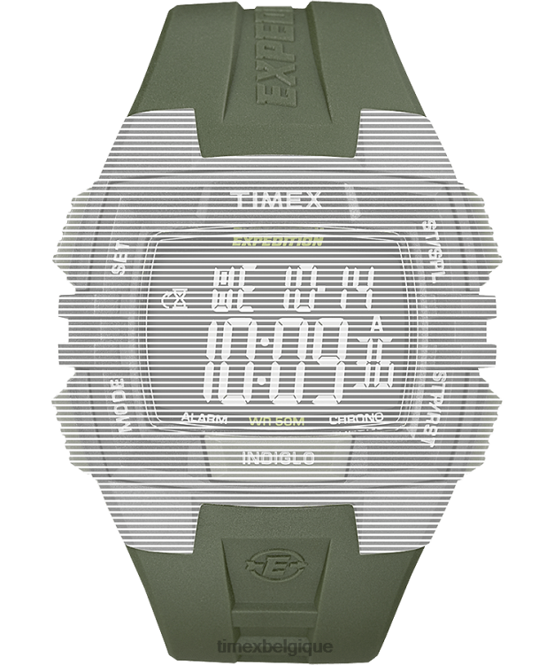 sangles | Timex unisexe bracelet de remplacement pour chrono/alarme/minuterie d'expédition R2F20714 vert