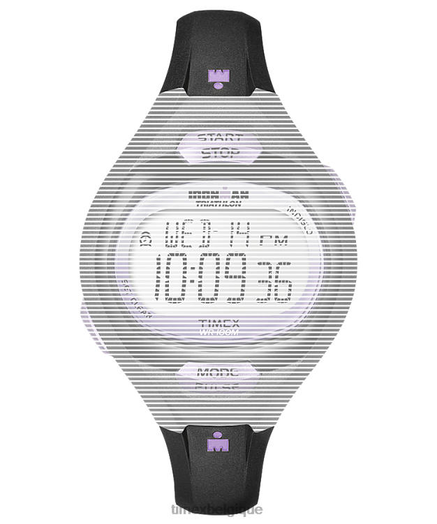 sangles | Timex unisexe bracelet en résine de remplacement de 12 mm pour Ironman Essential Pulse R2F20655 noir