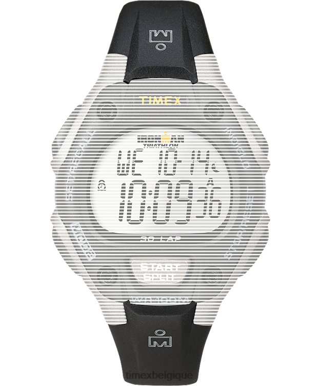 sangles | Timex unisexe bracelet en résine de remplacement de 14 mm pour ironman classic 30 de taille moyenne R2F20624 noir