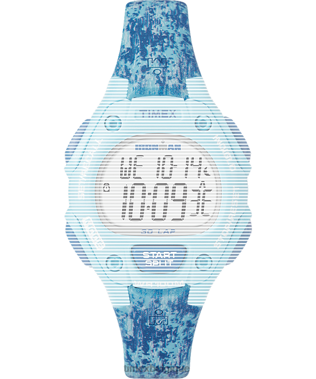 sangles | Timex unisexe bracelet en résine de remplacement de 14 mm pour ironman classic 30 de taille moyenne R2F20634 bleu