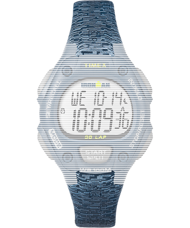 sangles | Timex unisexe bracelet en résine de remplacement de 14 mm pour ironman classic 30 de taille moyenne R2F20649 bleu