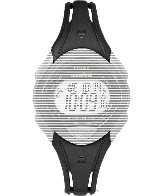 sangles | Timex unisexe bracelet en résine de remplacement de 16 mm pour ironman élégant 30 de taille moyenne R2F20592 noir