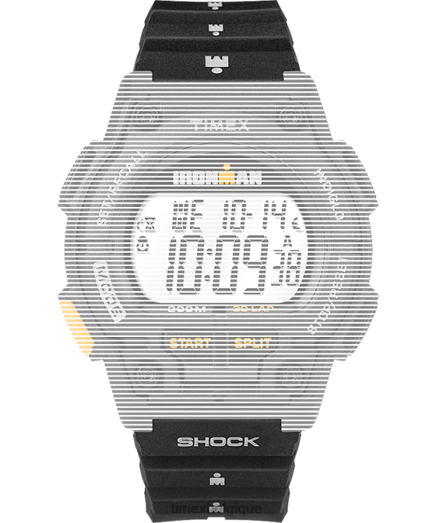 sangles | Timex unisexe bracelet en résine de remplacement de 18 mm pour ironman 30 tours pleine grandeur R2F20666 noir