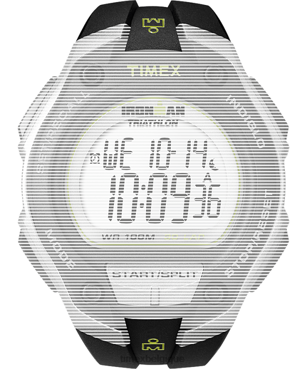 sangles | Timex unisexe bracelet en résine de remplacement de 18 mm pour ironman classic 30 surdimensionné R2F20664 noir