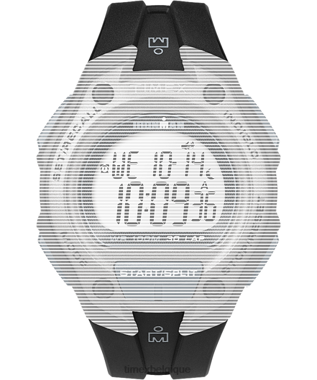 sangles | Timex unisexe bracelet en résine de remplacement de 18 mm pour ironman classic 30 surdimensionné R2F20704 noir