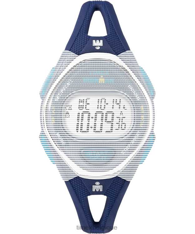 sangles | Timex unisexe bracelet en silicone de remplacement de 15 mm pour ironman élégant 50 de taille moyenne R2F20596 bleu