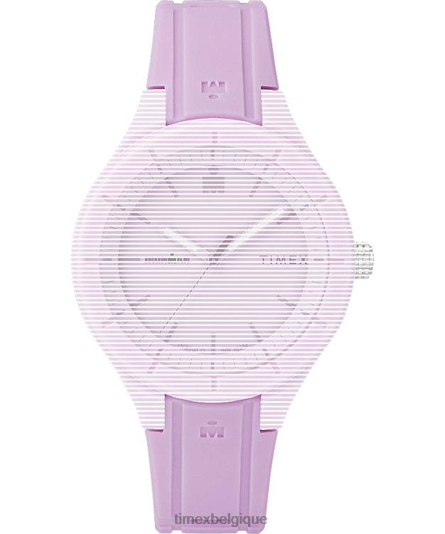 sangles | Timex unisexe bracelet en silicone de remplacement de 18 mm pour ironman essential R2F20613 violet
