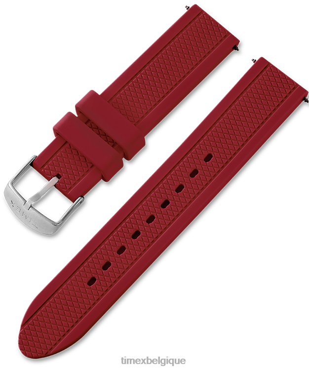 sangles | Timex unisexe bracelet en silicone de remplacement de 20 mm pour le joueur hommage R2F20633 rouge