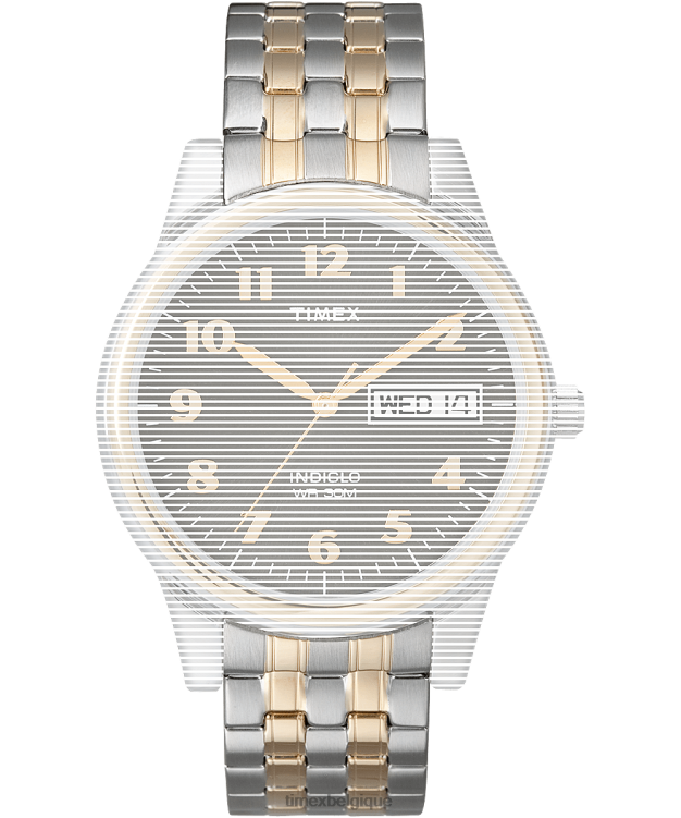 sangles | Timex unisexe sangle de remplacement pour Charles Street R2F20670 deux tons