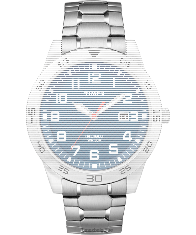 sangles | Timex unisexe sangle de remplacement pour bande d'expansion Fieldstone Way 42 mm R2F20548 argenté