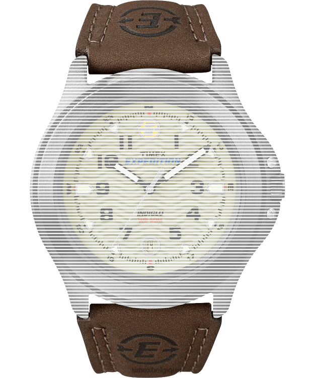 sangles | Timex unisexe sangle de remplacement pour champ métallique d'expédition R2F20642 brun
