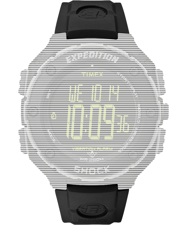 sangles | Timex unisexe sangle de remplacement pour expédition shock xl R2F20561 noir