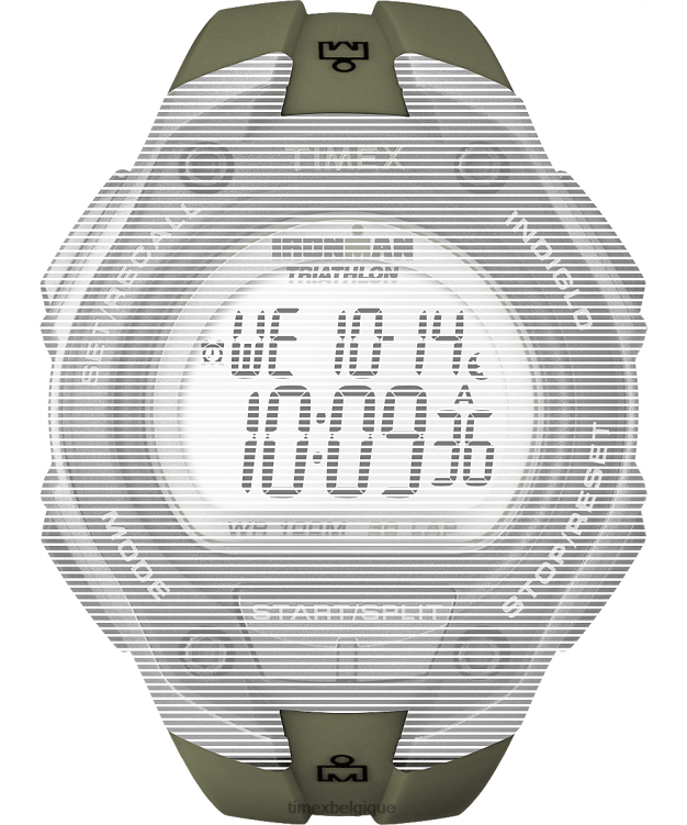 sangles | Timex unisexe sangle de remplacement pour ironman classic 30 surdimensionné R2F20570 vert