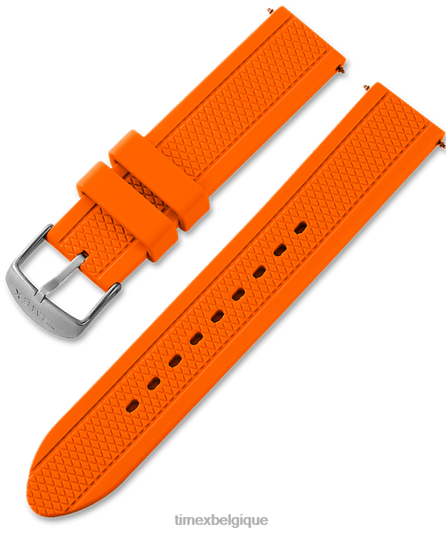 sangles | Timex unisexe bracelet en silicone de remplacement de 20 mm pour le joueur hommage R2F20562 orange
