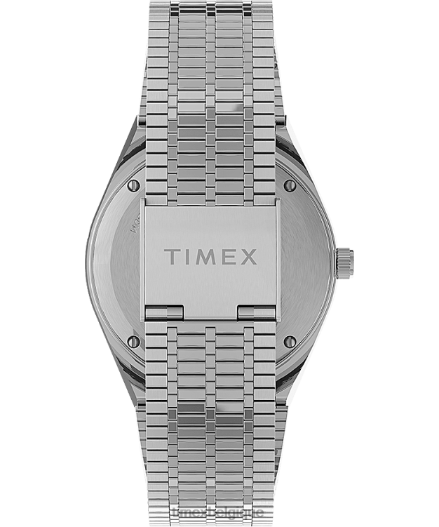 montres | Q Timex femmes Montre bracelet en acier inoxydable de 36 mm R2F20343 acier inoxydable/bleu