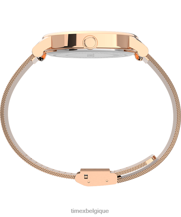montres | Timex femmes Originals - Montre à bracelet en maille d'acier inoxydable de 38 mm R2F20345 ton or rose