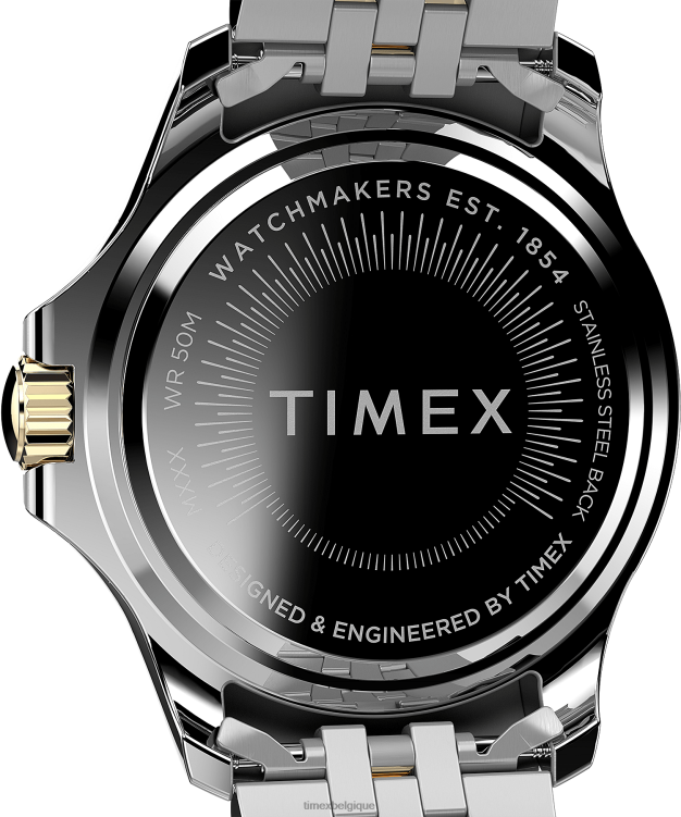 montres | Timex femmes montre-bracelet en acier inoxydable Kaia 38 mm R2F20361 bicolore/argenté