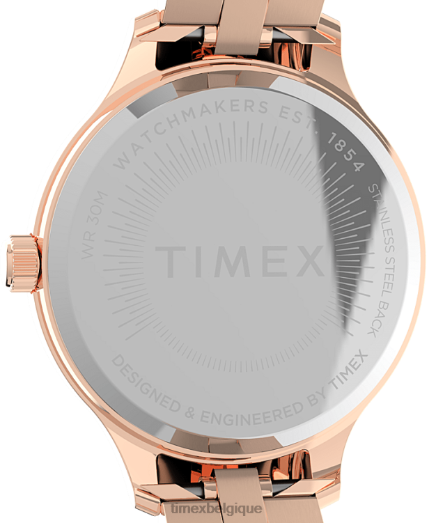 montres | Timex femmes montre-bracelet en acier inoxydable Peyton 36 mm R2F20339 ton doré rose/rose
