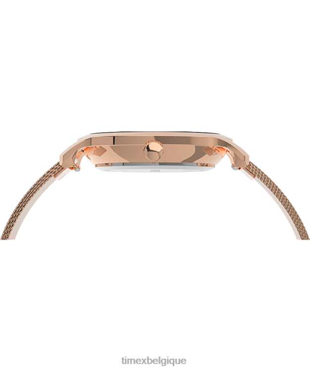 montres | Timex femmes montre-bracelet en acier inoxydable transcend céleste de 31 mm R2F20354 ton doré rose/noir
