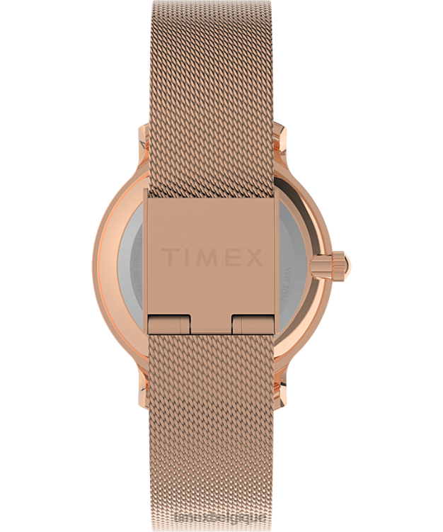 montres | Timex femmes montre-bracelet en acier inoxydable transcend céleste de 31 mm R2F20354 ton doré rose/noir