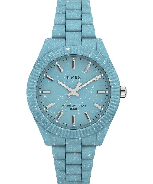 montres | Timex femmes montre-bracelet en plastique recyclé Legacy Ocean de 37 mm R2F20381 bleu