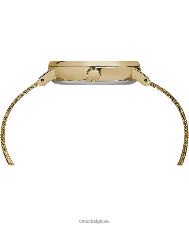 montres | Timex femmes montre fairfield à bracelet en maille de 37 mm R2F20350 doré/naturel