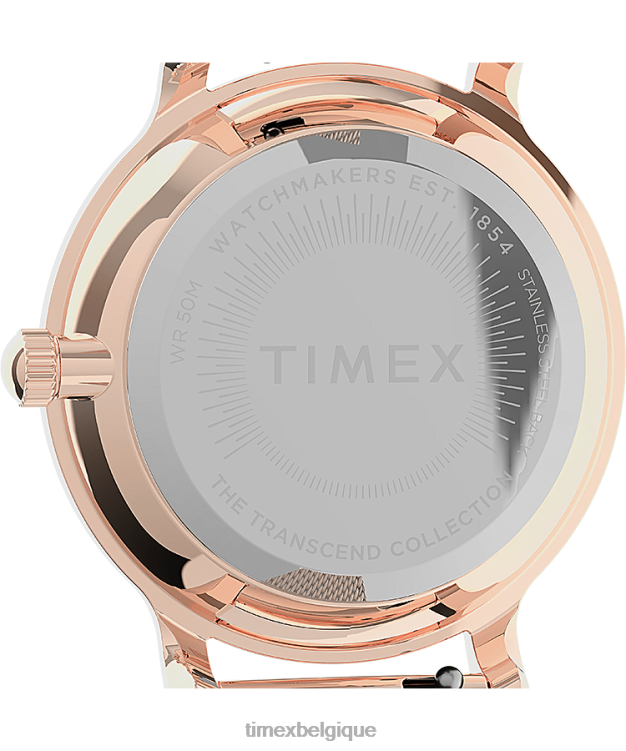 montres | Timex femmes montre transcend 31 mm avec bracelet en maille d'acier inoxydable R2F20362 ton doré rose/rose