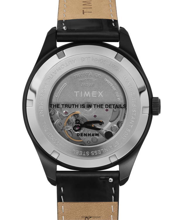 montres | Timex x Hommes denham waterbury automatique R2F2046 noir