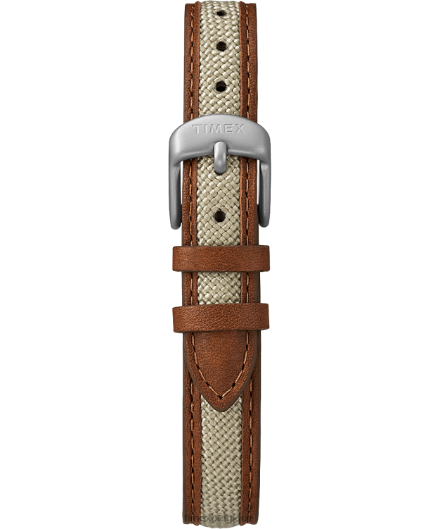 montres | Timex Hommes Montre Expedition Field Mini avec bracelet en cuir de 26 mm R2F2026 chrome/beige/naturel