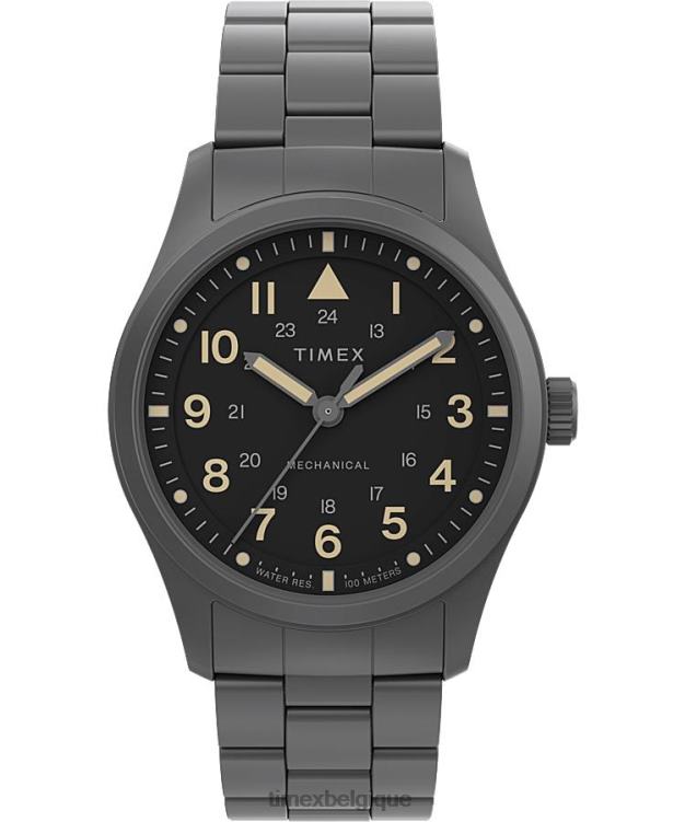 montres | Timex Hommes Montre-bracelet mécanique en acier inoxydable de 38 mm Expédition North Field R2F2019 noir