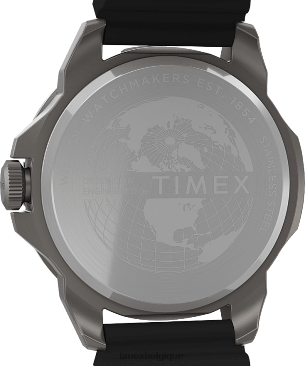 montres | Timex Hommes montre expédition north ridge 41 mm bracelet en silicone R2F207 titane/noir