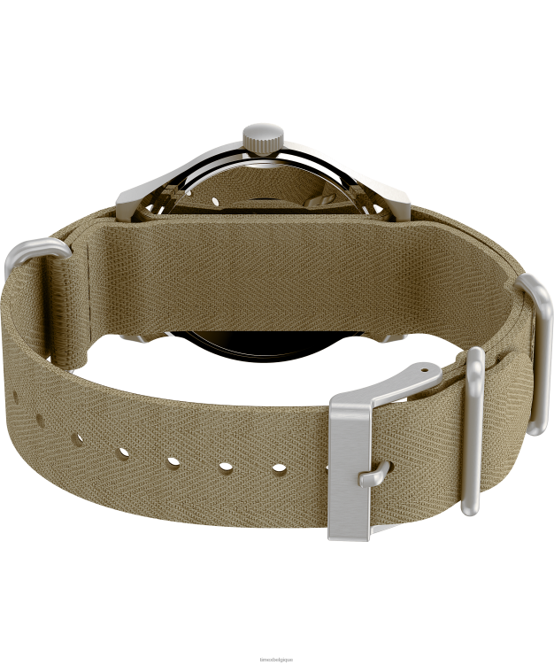 montres | Timex x Hommes ensemble de montre nigel cabourn avec bracelet en tissu 36 mm R2F2037 bronzer