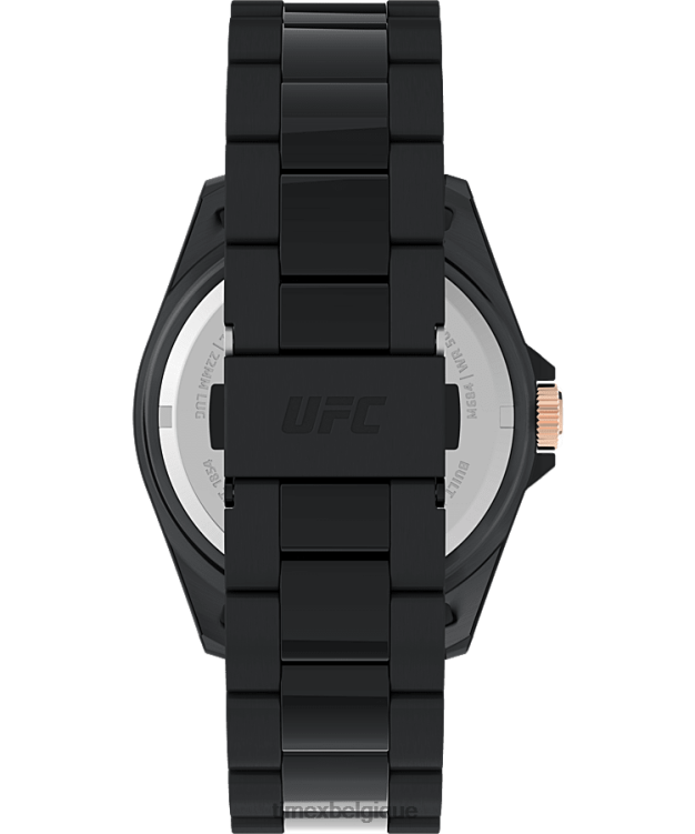 montres | Timex Hommes Montre-bracelet en acier inoxydable de 42 mm pour débuts de l'UFC R2F20170 noir