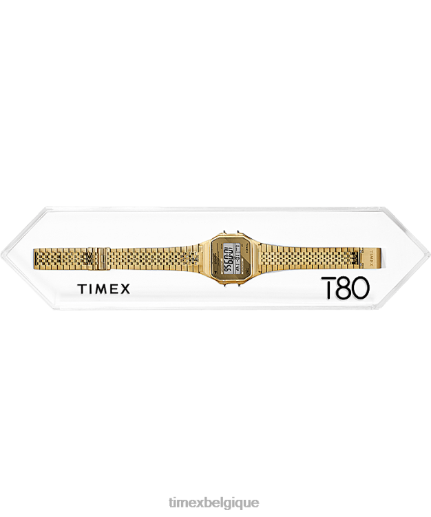 montres | Timex Hommes montre à bracelet d'expansion en acier inoxydable t80 34 mm R2F20171 noir