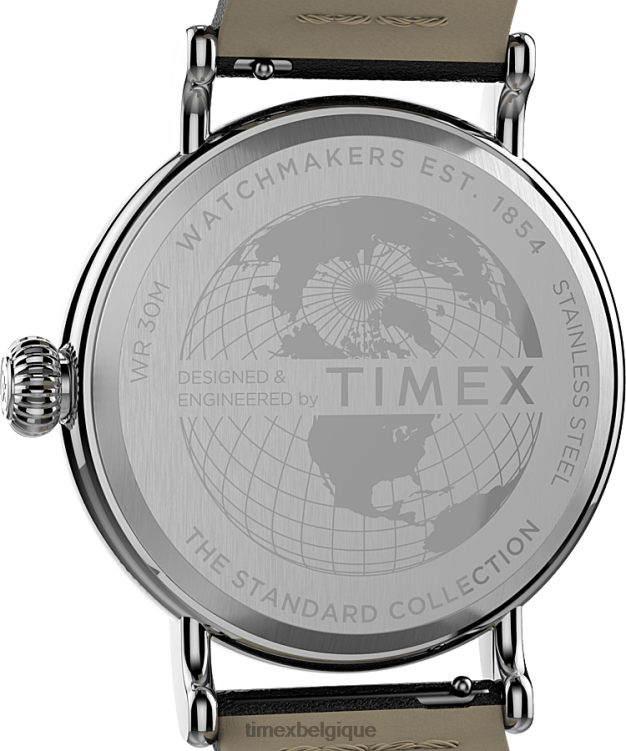 montres | Timex Hommes Standard X Peanuts avec Snoopy Saint Valentin R2F20232 argenté/noir/blanc