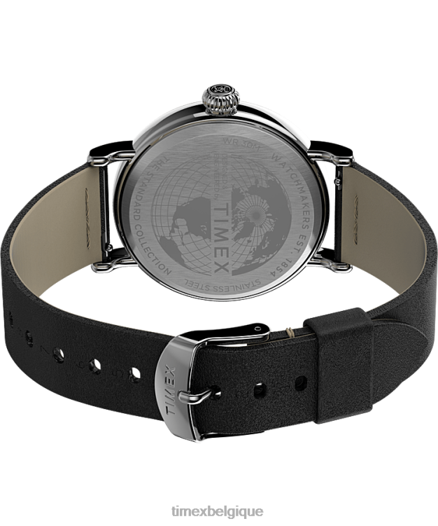 montres | Timex Hommes Standard X Peanuts avec Snoopy Saint Valentin R2F20232 argenté/noir/blanc