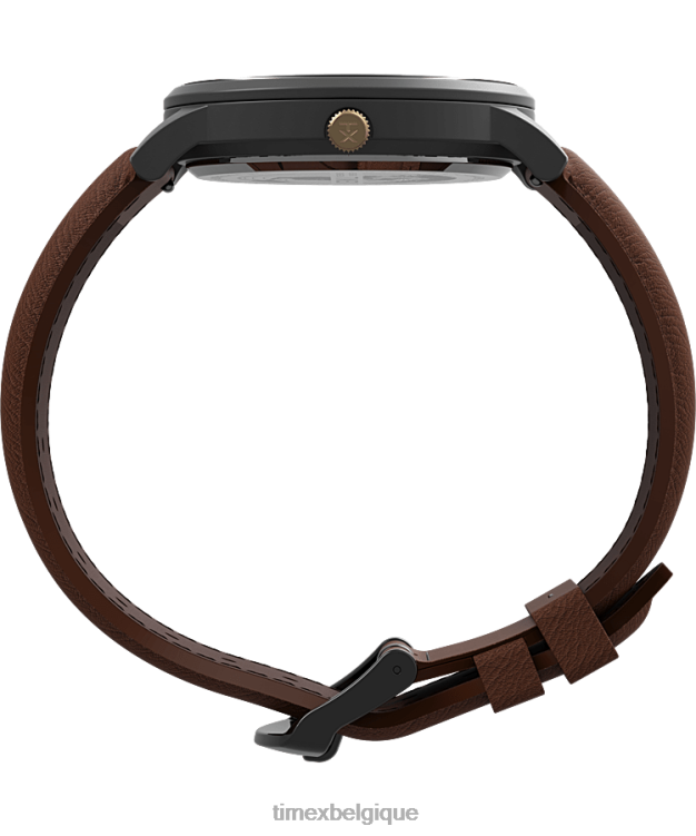 montres | Timex Hommes montre waterbury classique jour/date 40 mm bracelet en cuir R2F20230 bronze/marron/bleu