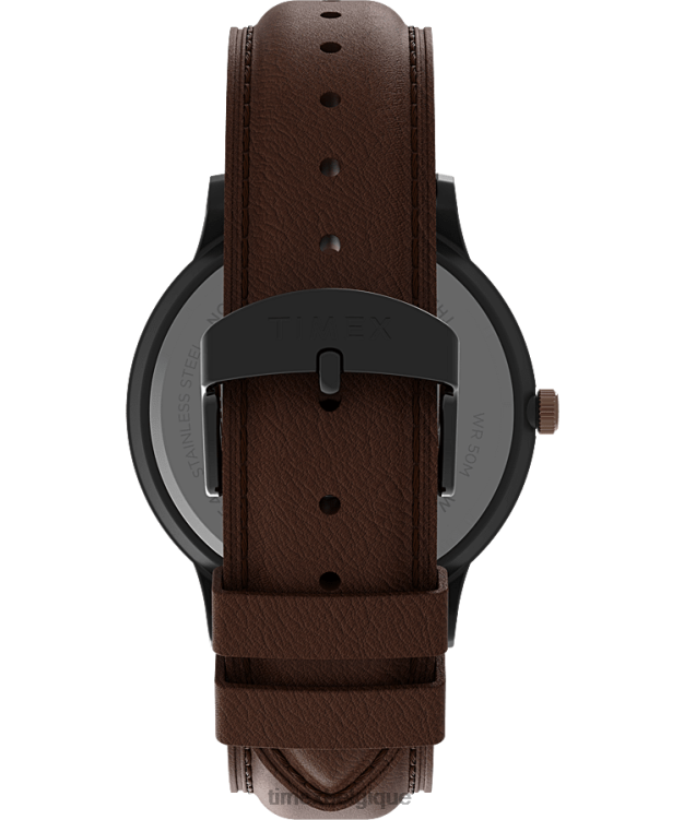 montres | Timex Hommes montre waterbury classique jour/date 40 mm bracelet en cuir R2F20230 bronze/marron/bleu