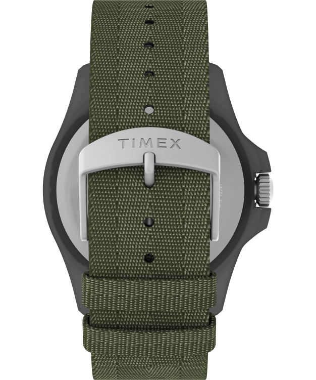montres | Timex Hommes Montre Expedition North Freedive Ocean 46 mm avec bracelet en tissu recyclé R2F20137 Gris vert