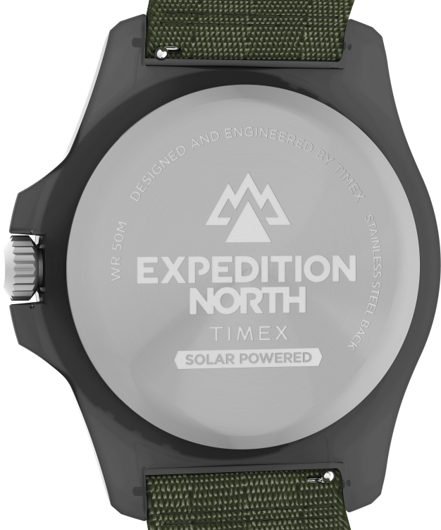 montres | Timex Hommes Montre Expedition North Freedive Ocean 46 mm avec bracelet en tissu recyclé R2F20137 Gris vert